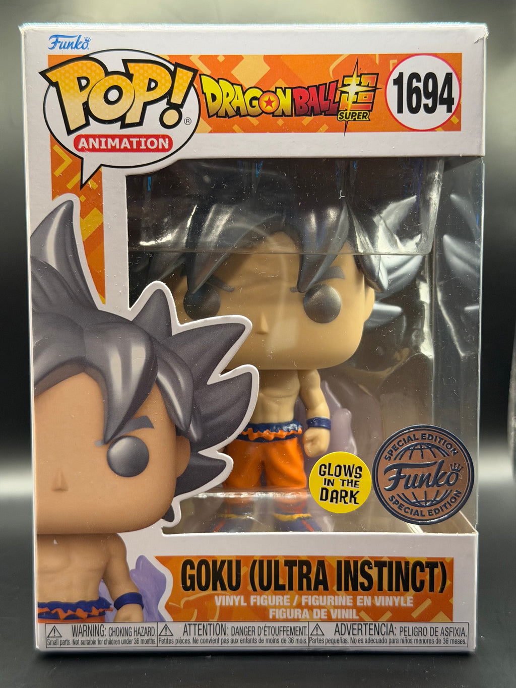 Funko Pop! Goku (Ultra Instinct) (Glow) Special Edition 1694
