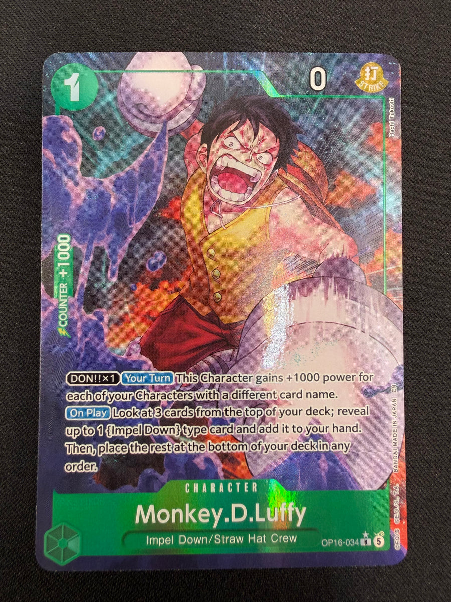 Monkey.D.Luffy OP16-034 R Alt NM