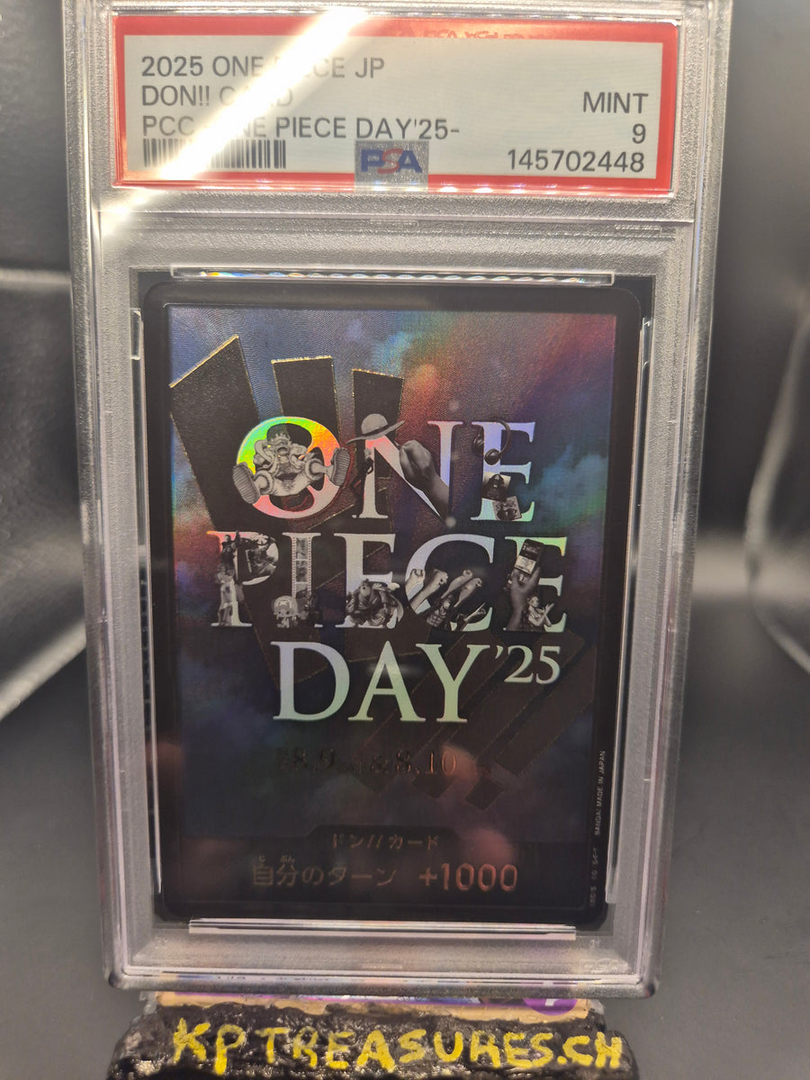2025 ONE PIECE JAPANESE PREMIUM CARD COLLECTION -ONE PIECE DAY'25- DON!! CARD PSA 9