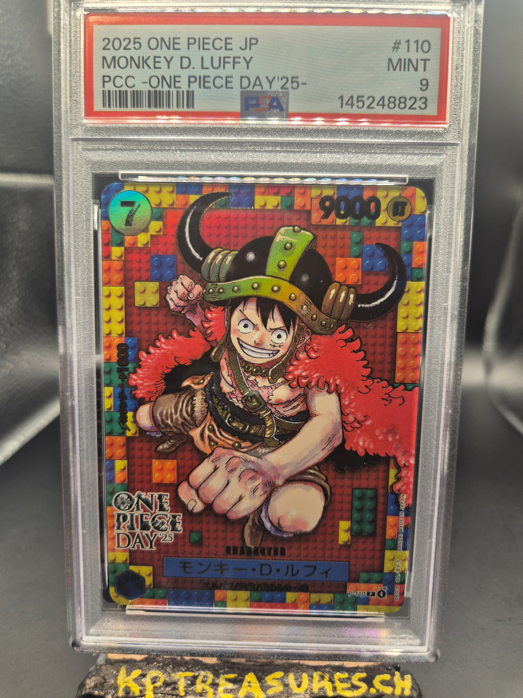 2025 ONE PIECE JAPANESE PREMIUM CARD COLLECTION -ONE PIECE DAY'25- P-110 MONKEY D. LUFFY PSA 9