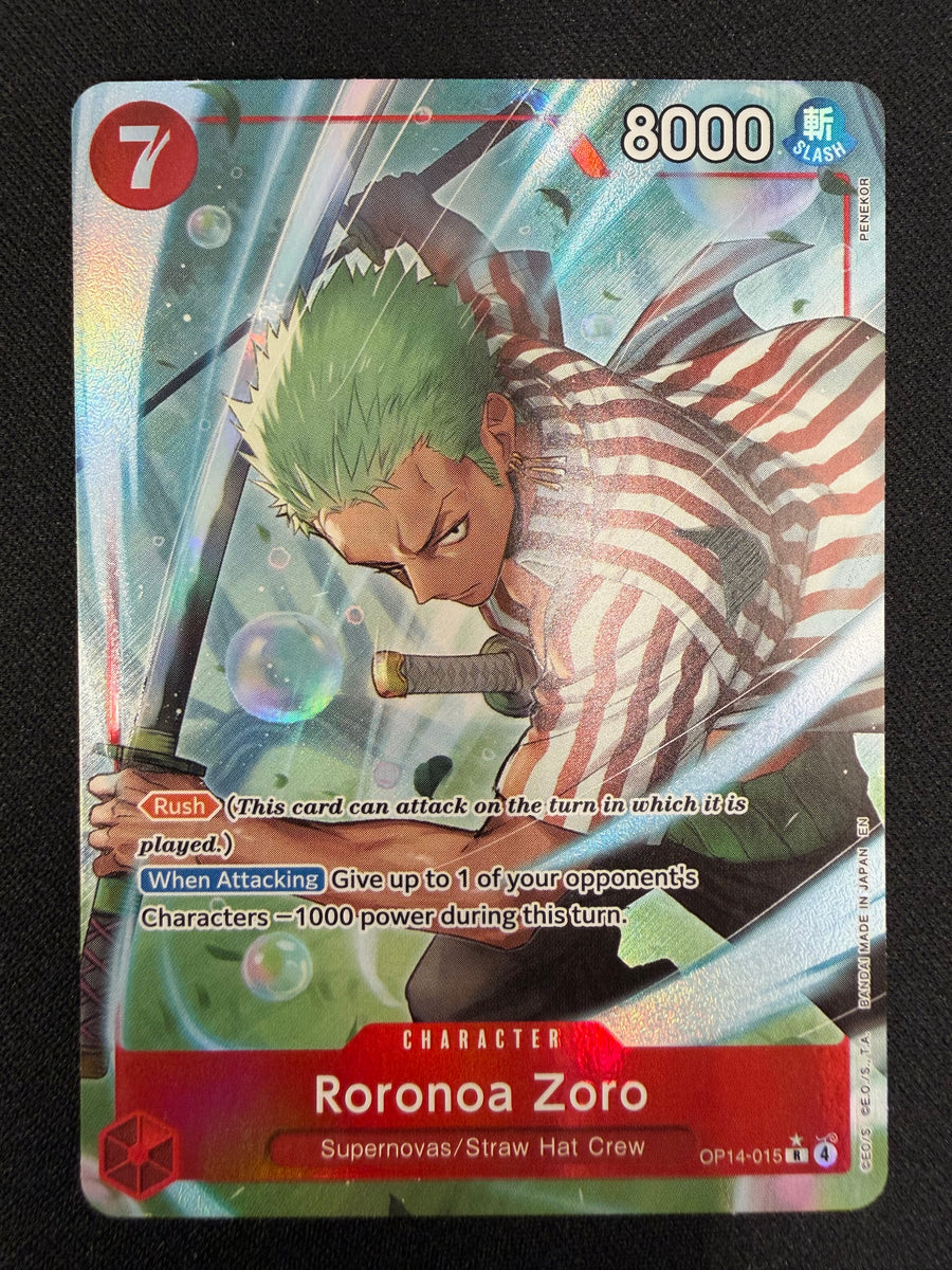Roronoa Zoro OP14-015 Rare Parallel NM