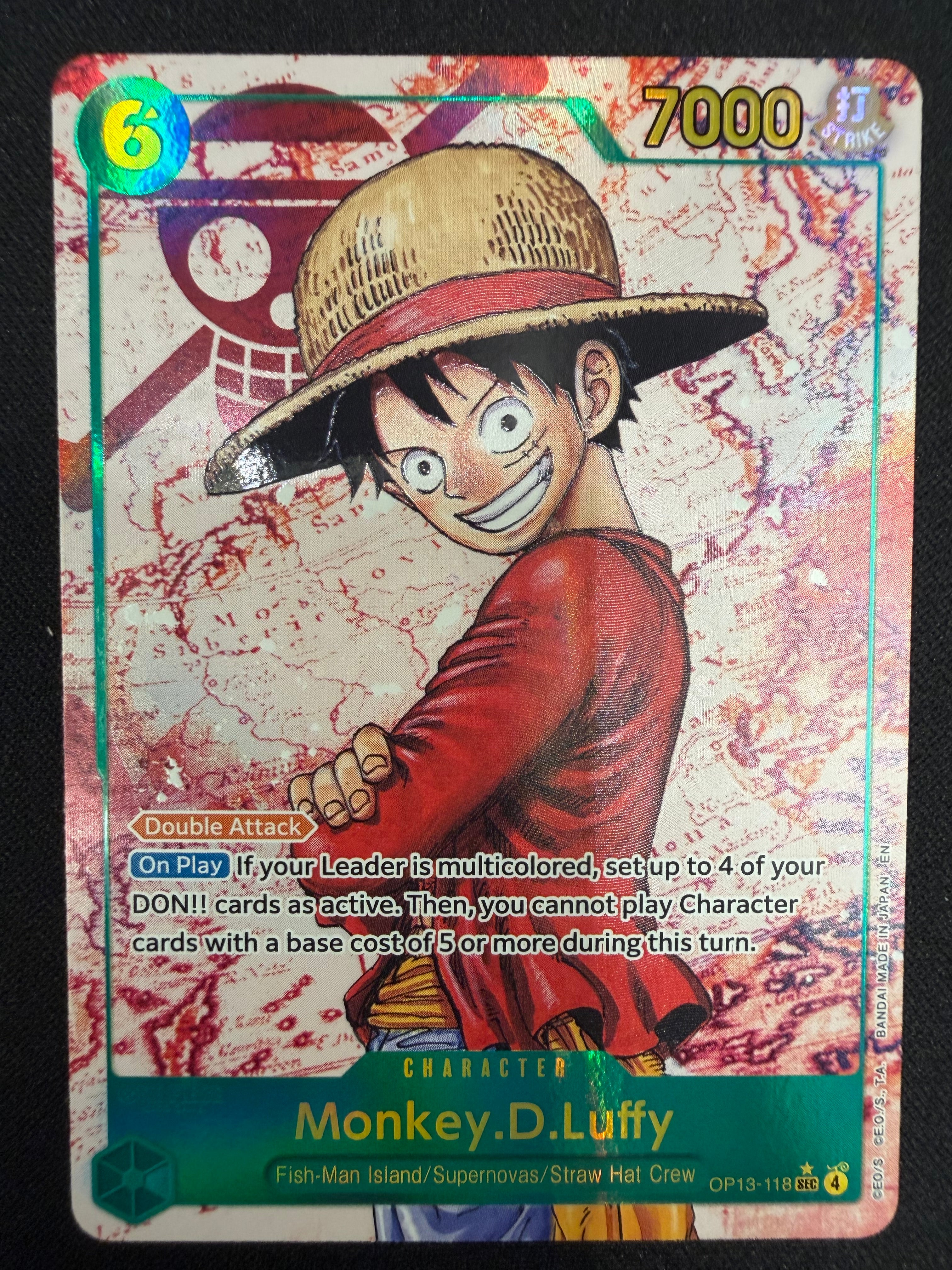 Monkey.D.Luffy OP13-118 SEC Parallel NM