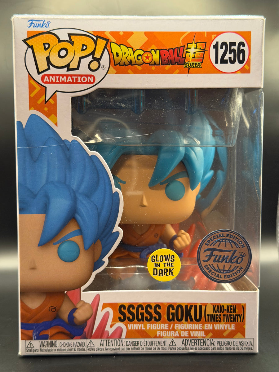 Funko Pop! SSGSS Goku (Kaio-ken Times Twenty) (Glow) 1256