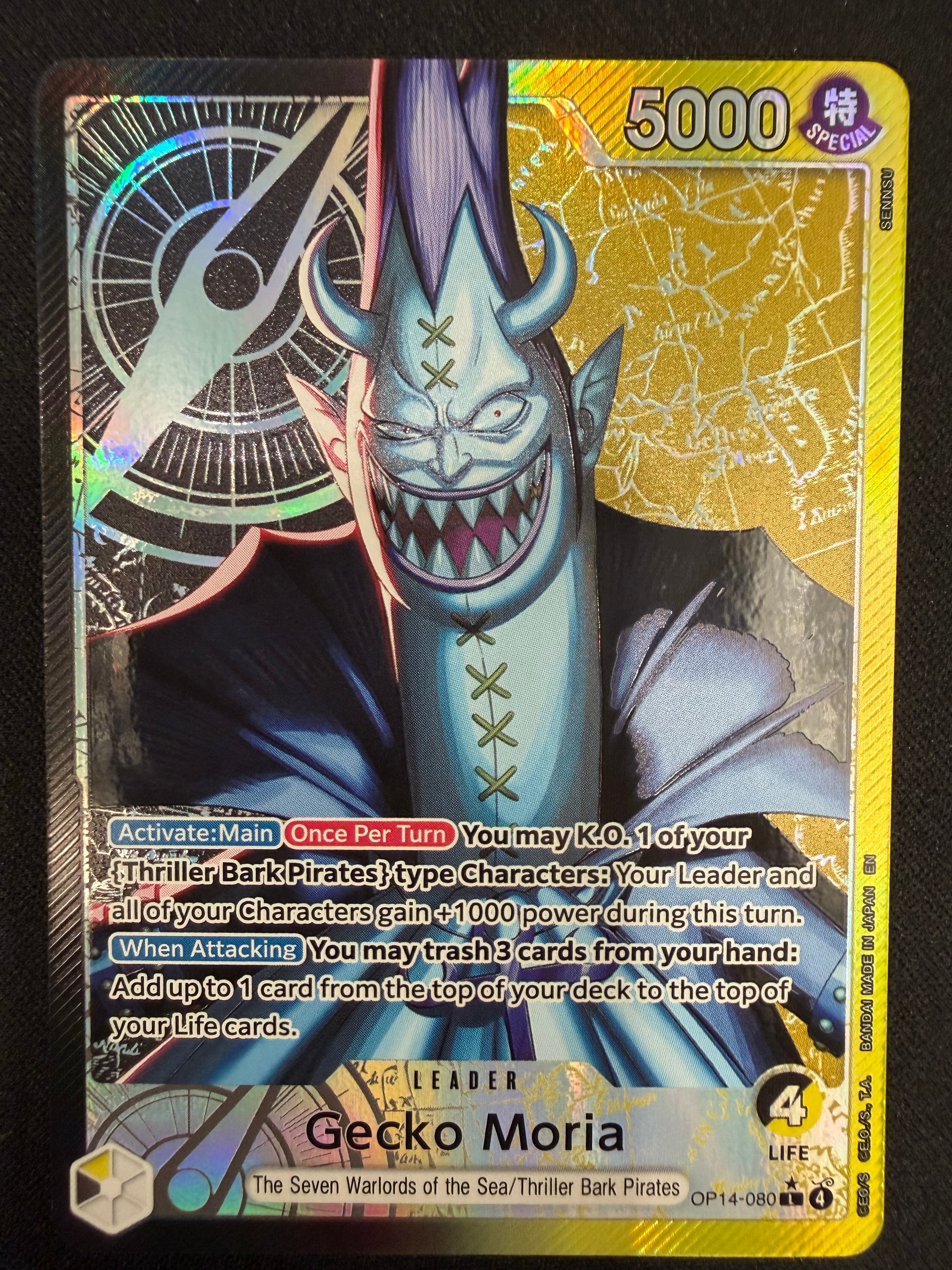Gecko Moria OP14-080 Leader Parallel NM
