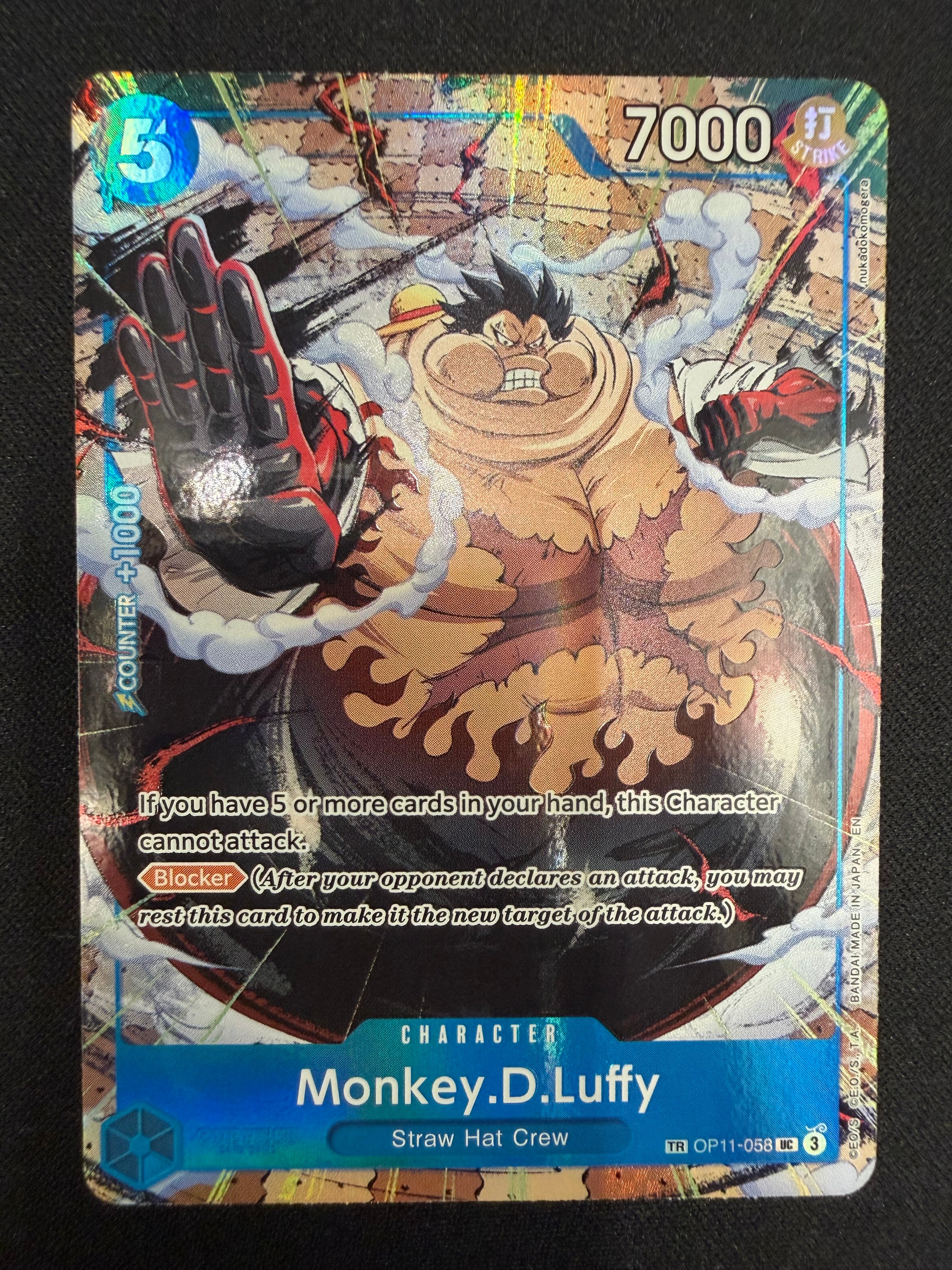 Monkey.D.Luffy OP11-058 Treasure Rare NM