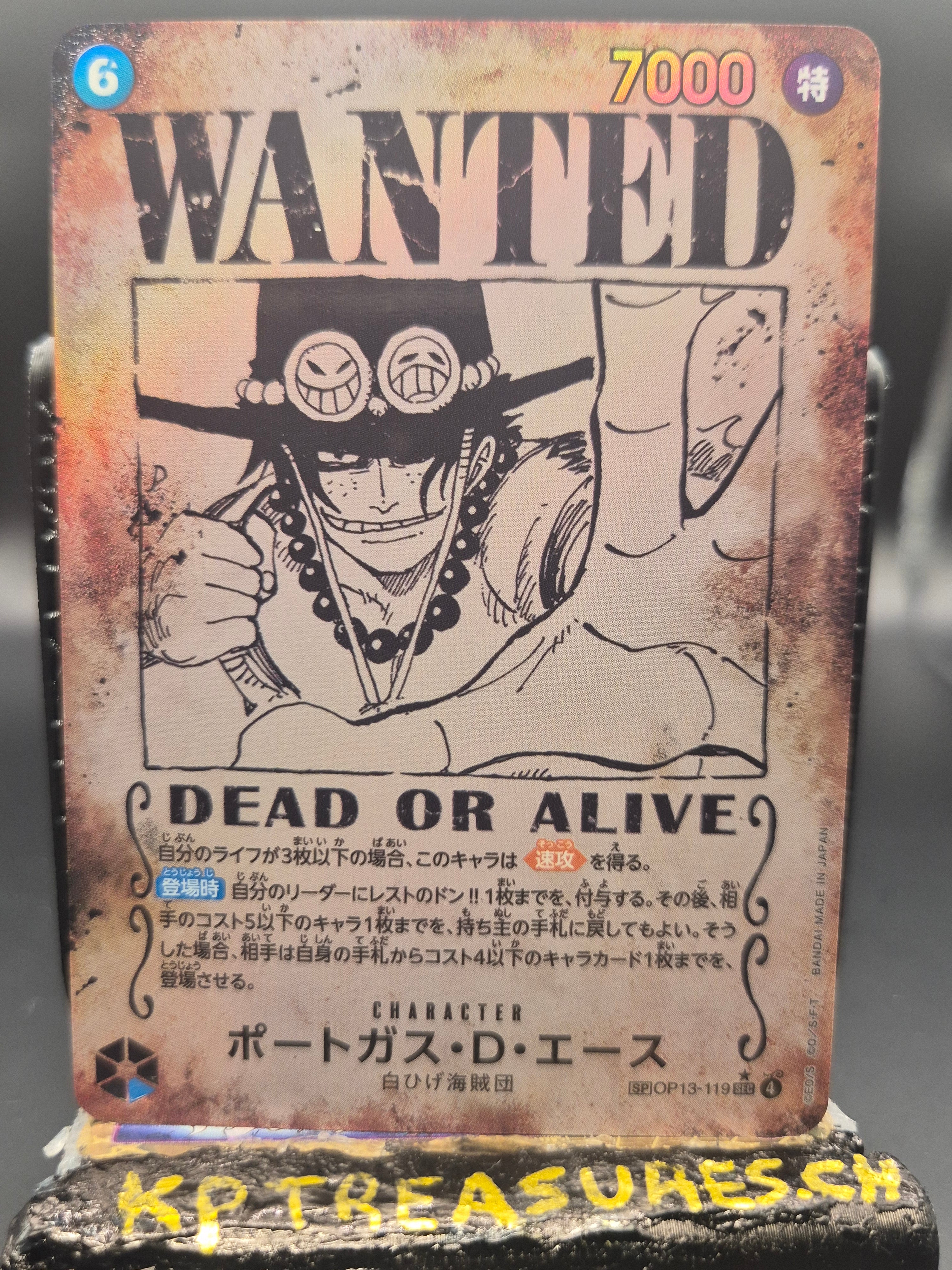 Portgas.D. Ace SP OP13-119 - Japanese - One Piece TCG - Wanted