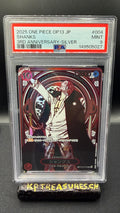 2025 ONE PIECE JAPONAIS OP13 OP09-004 SHANKS 3ÈME ANNIVERSAIRE-ARGENT PSA 9