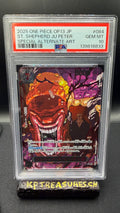 2025 ONE PIECE JAPANISCH OP13-084 ST. SHEPHERD JU PETER SPECIAL ALTERNATE ART PSA 10