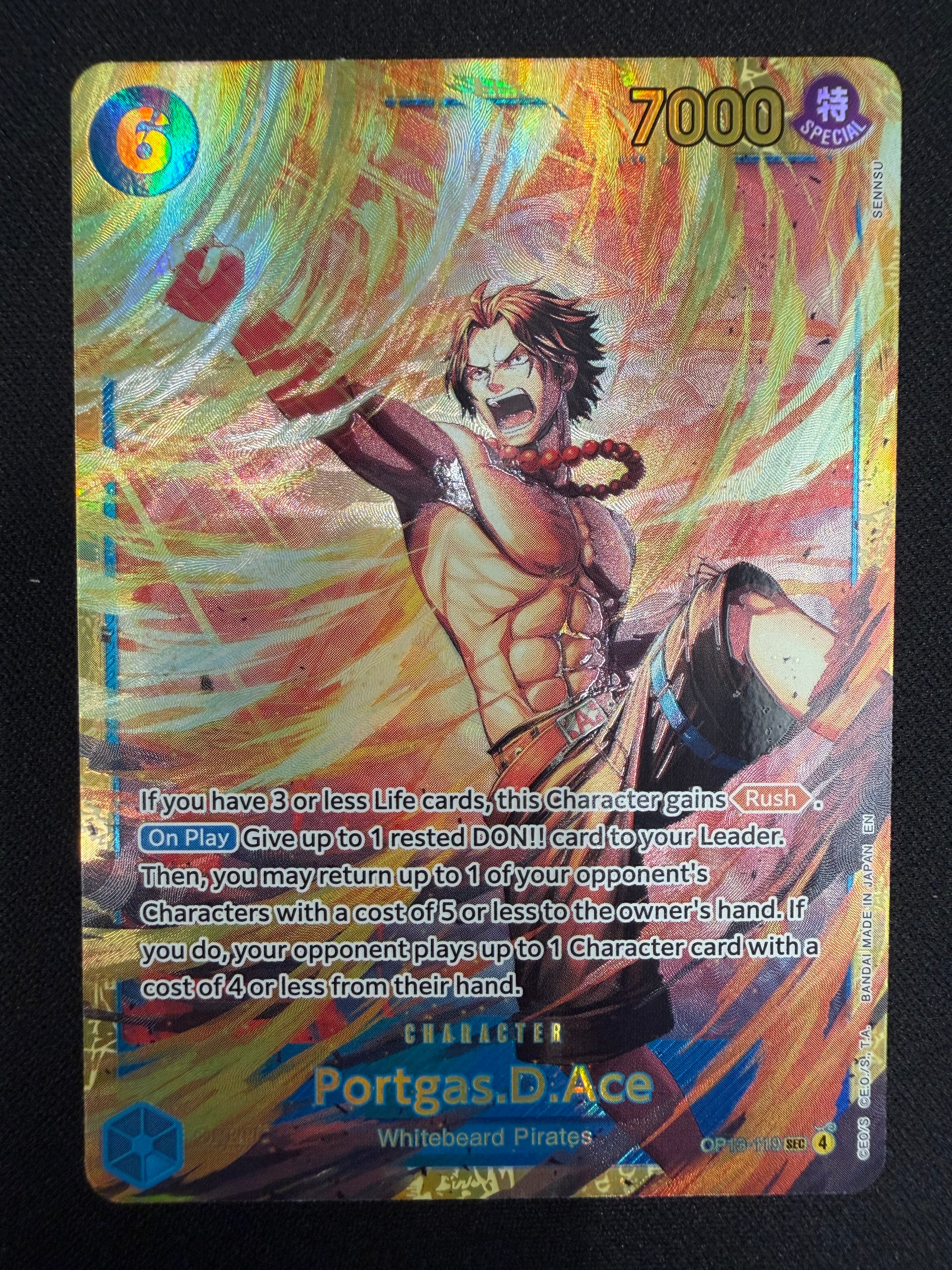 Portgas.D.Ace OP13-119 SEC NM