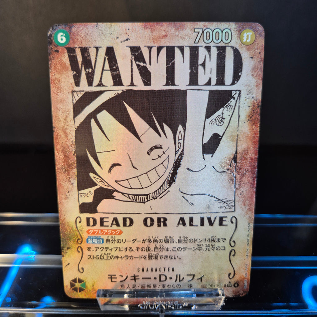Monkey.D. Luffy SP OP13-118 - Japanese - One Piece TCG - Wanted