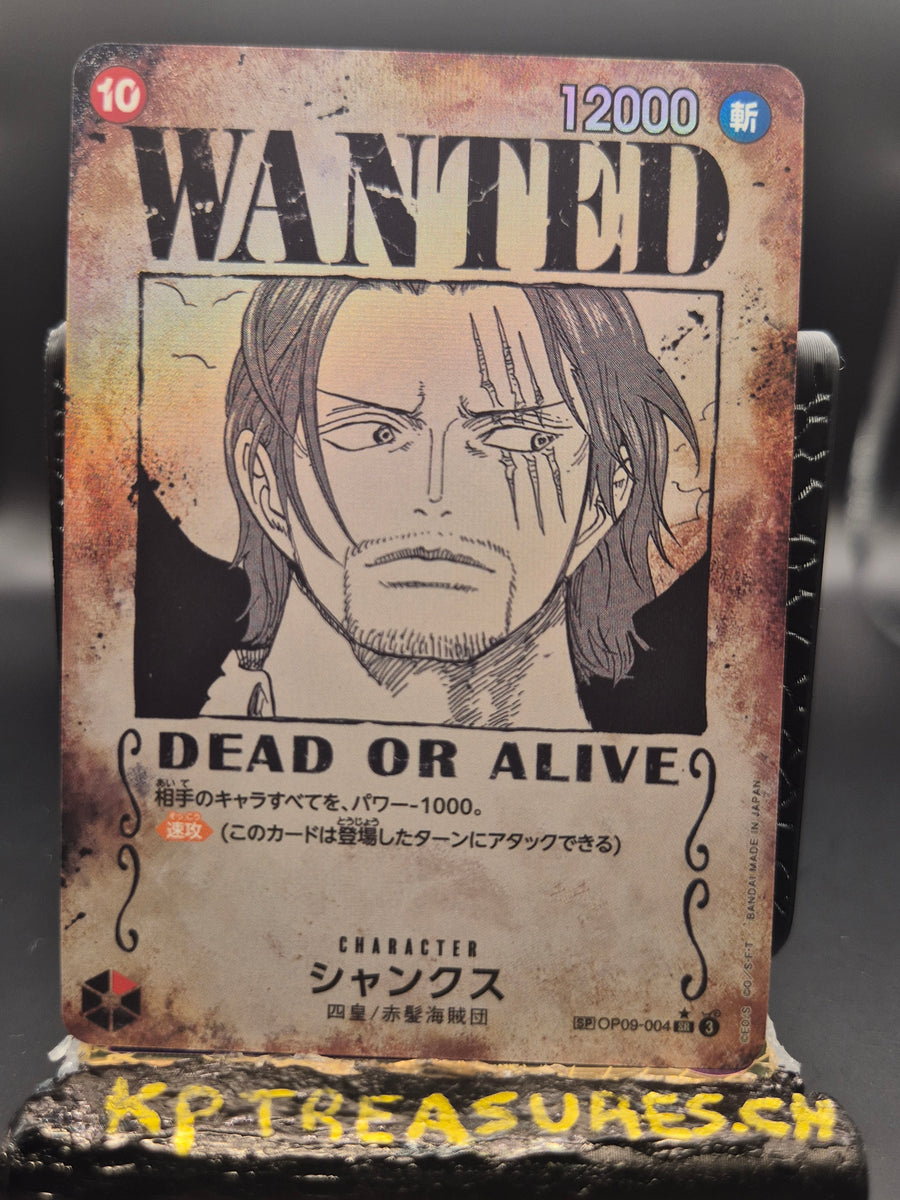 Shanks SP OP09-004 - Japanese - One Piece TCG - Wanted