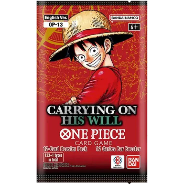 OP13 Carrying on His Will Booster Pack - One Piece Card Game English